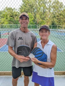John U. and Maureen F. won the dinking tournie